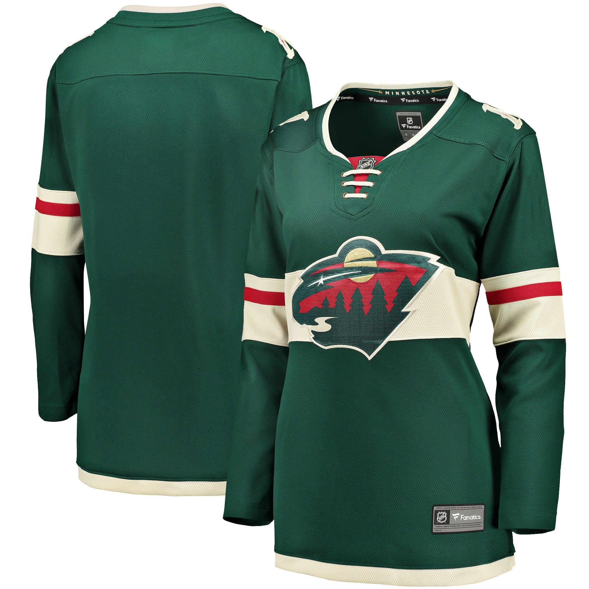 Minnesota Wild  Women's Away Breakaway Jersey - White/Green