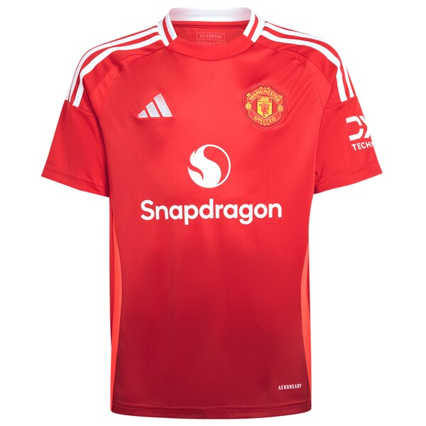 Marcus Rashford Manchester United adidas Youth 2024/25 Home Replica Player Jersey - Red