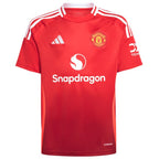 Bruno Fernandes Manchester United adidas Youth 2024/25 Home Replica Player Jersey - Red