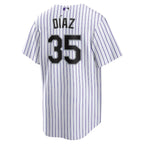 Elias Díaz Colorado Rockies Nike Home  Replica Player Jersey - White