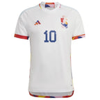 Eden Hazard Belgium National Team adidas 2022/23 Away Replica Jersey - White