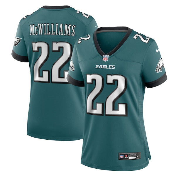 Mac McWilliams Philadelphia Eagles Nike Women's Team Game Jersey - Midnight Green