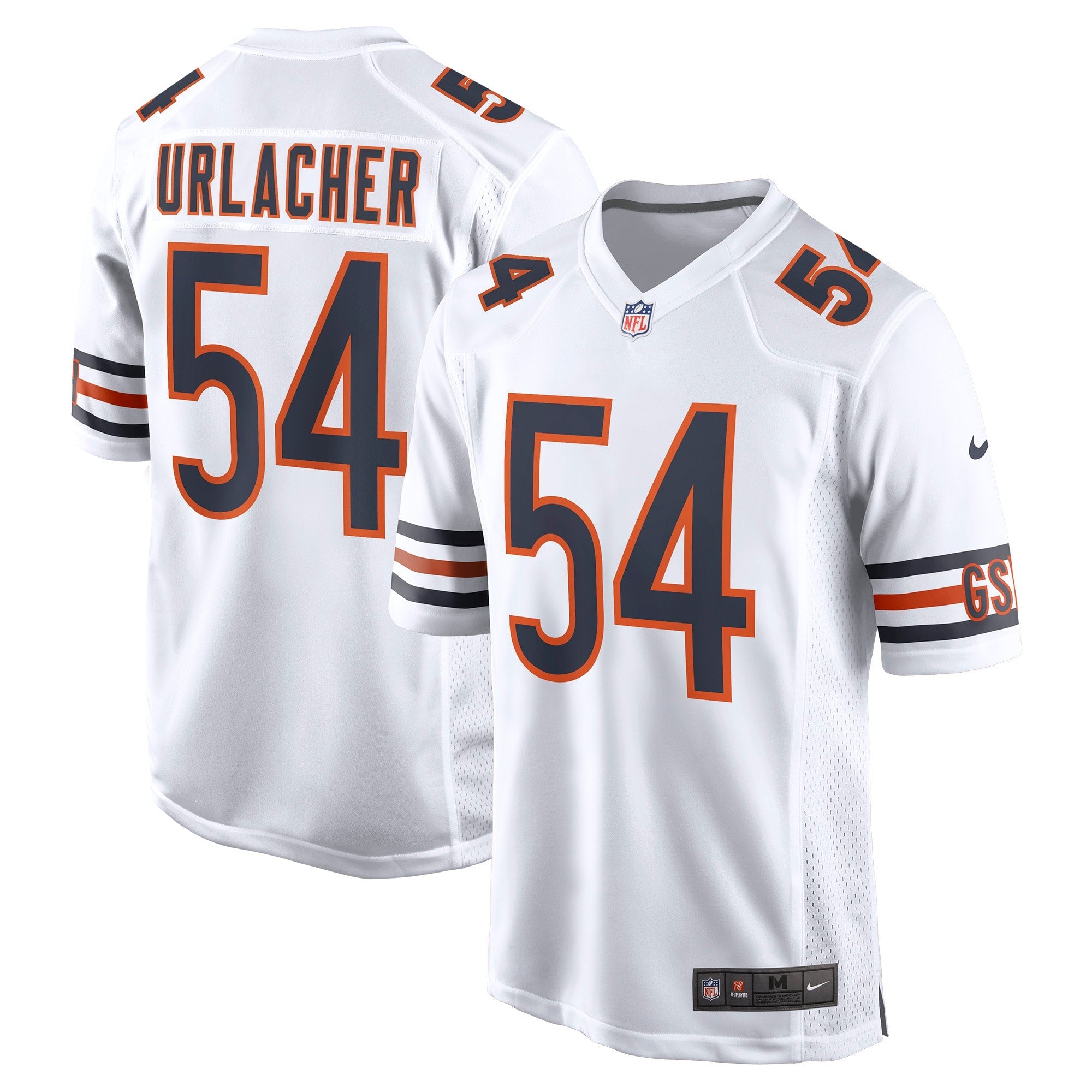 Brian Urlacher Chicago Bears Nike Retired Player Jersey - Orange/Navy/White