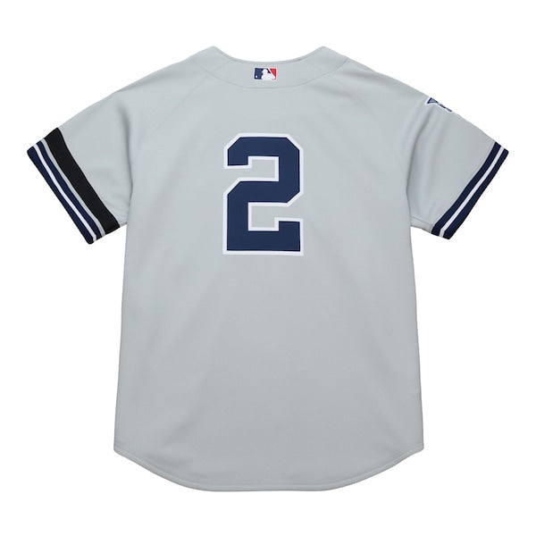 Derek Jeter New York Yankees  Cooperstown Collection 2000 World Series Authentic Jersey - Gray