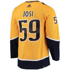 Roman Josi Nashville Predators adidas Home Primegreen Authentic Player Jersey - Gold