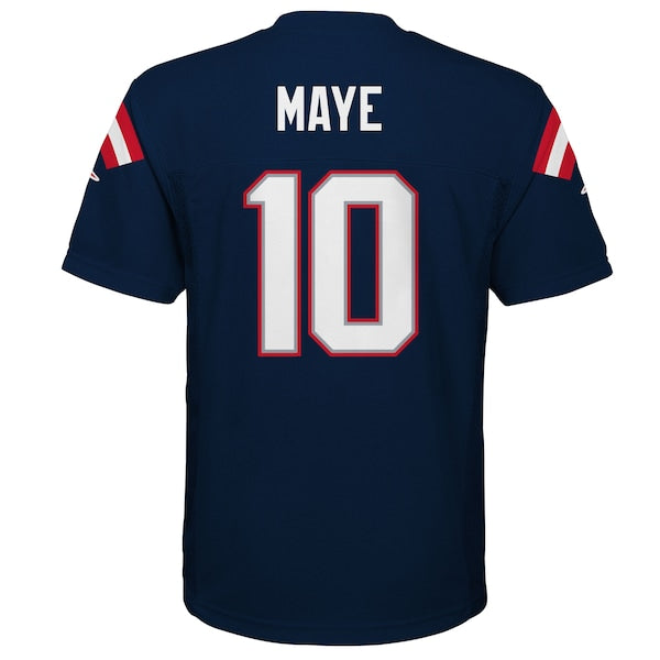 Drake Maye New England Patriots Outerstuff Preschool Replica Player Jersey - Navy
