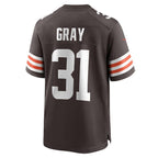Vincent Gray Cleveland Browns Nike Team Game Jersey -  Brown