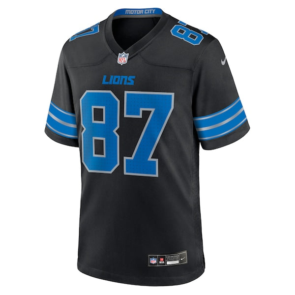 Sam LaPorta Detroit Lions Nike 2nd Alternate Game Jersey - Black/Blue