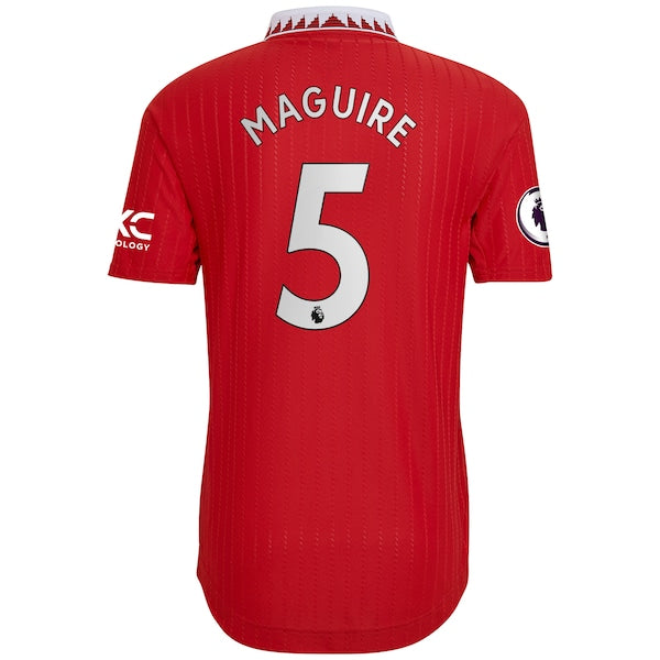 Harry Maguire Manchester United adidas 2022/23 Home Authentic Player Jersey - Red