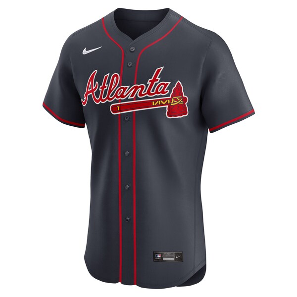 Ronald Acuña Jr. Atlanta Braves Nike Alternate Elite Jersey - Navy/White/Red