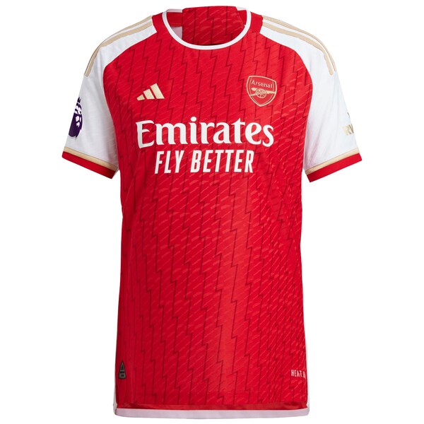 Gabriel Jesus Arsenal adidas 2023/24 Home Authentic Player Jersey - Red/Yellow