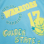 Chris Mullin Golden State Warriors  1993/94 Swingman Sidewalk Sketch Jersey - Light Blue