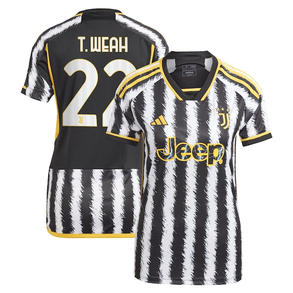 Timothy Weah Juventus adidas Women's 2023/24 Home Replica Player Jersey - Black