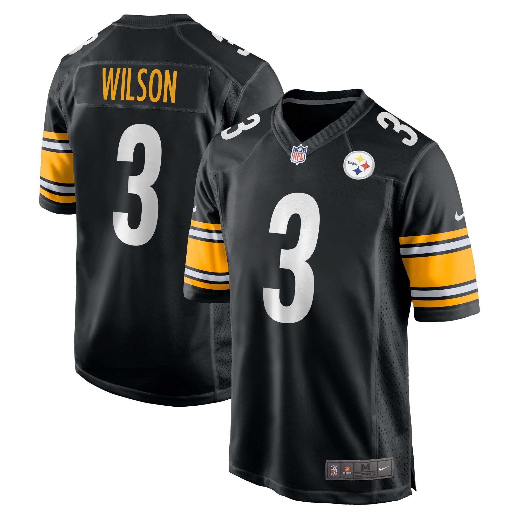 Russell Wilson Pittsburgh Steelers Nike White Game Jersey -  White/Black