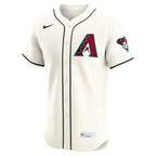 Arizona Diamondbacks Nike Home Elite Custom Jersey - Cream