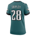 Will Shipley Philadelphia Eagles Nike Women's Team Game Jersey - Midnight Green