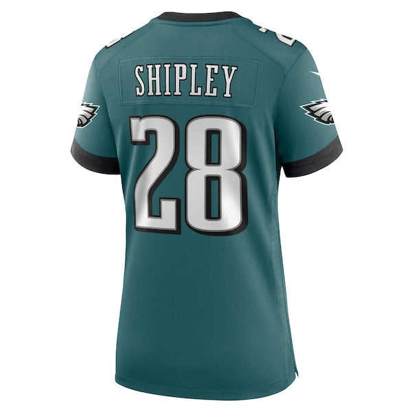 Will Shipley Philadelphia Eagles Nike Women's Team Game Jersey - Midnight Green