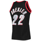 Clyde Drexler Portland Trail Blazers 1991/92 Hardwood Classics NBA 75th Anniversary Diamond Swingman Jersey - Black
