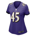 Christian Matthew Baltimore Ravens Nike Women's  Game Jersey -  Purple
