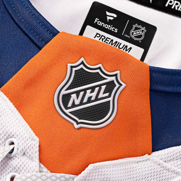 New York Islanders  Away Premium Custom Jersey - White/Royal