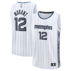 Ja Morant Memphis Grizzlies  Youth 2025/26 City Edition Fast Break Jersey - White