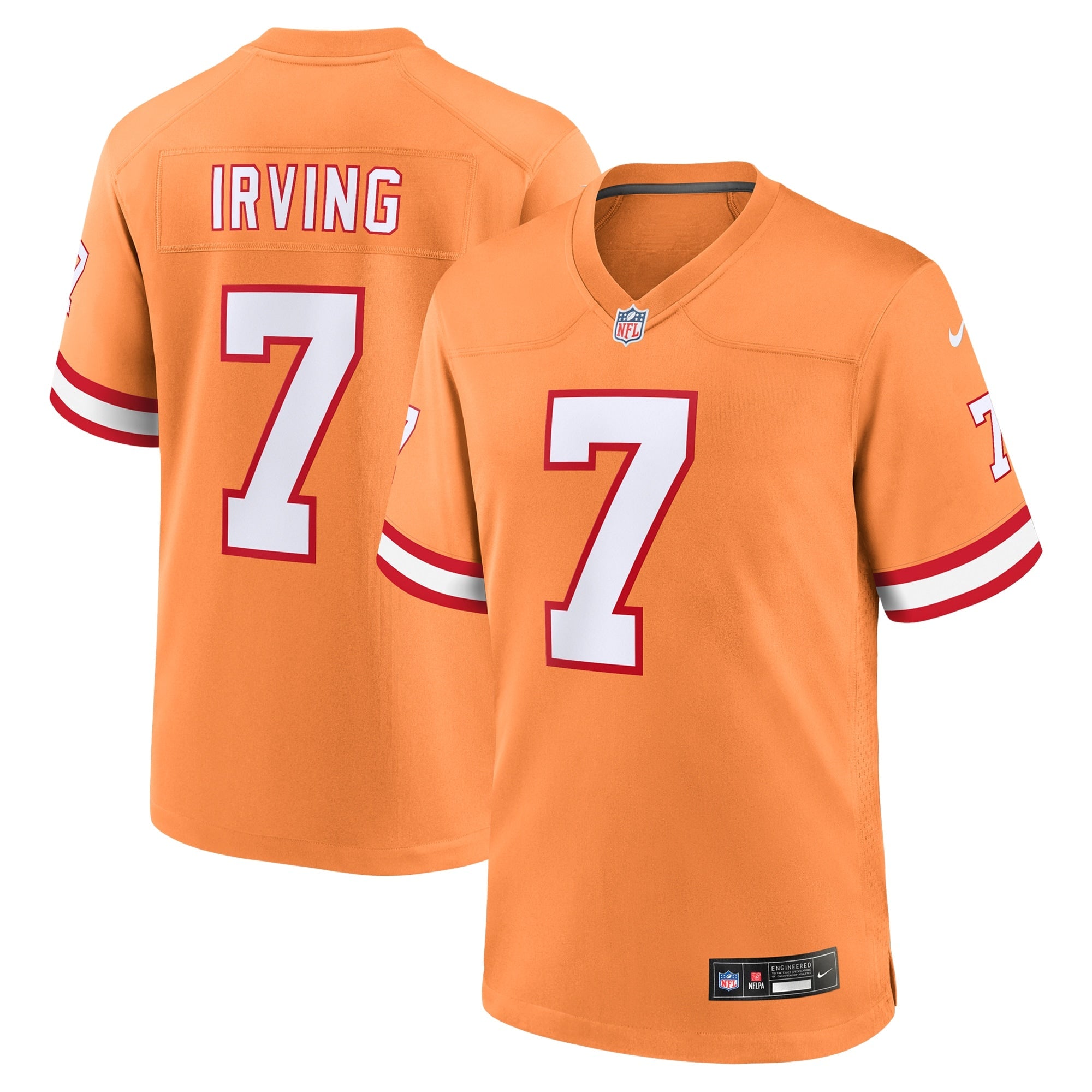 Bucky Irving '76 Tampa Bay Buccaneers Nike  Game Jersey - White/Red/Orange