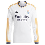 Eduardo Camavinga Los Merengues adidas 2023/24 Home Replica Long Sleeve Jersey - White/Navy