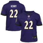 Derrick Henry Baltimore Ravens Nike Preschool Team Player Game Jersey - Purple