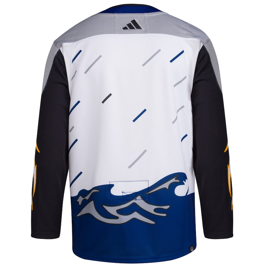 Tampa Bay Lightning adidas Reverse Retro 2.0 Authentic Blank Jersey - White