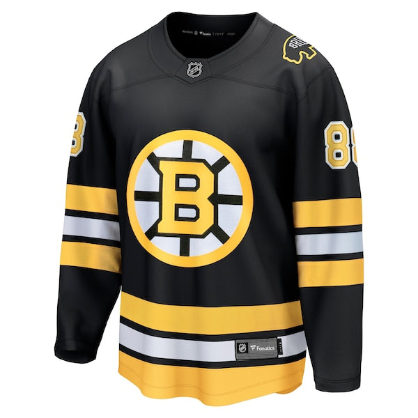 David Pastrnak Boston Bruins  Home Breakaway Player Jersey - Black