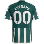 Manchester United adidas Youth 2023/24 Away Replica Custom Jersey - Green