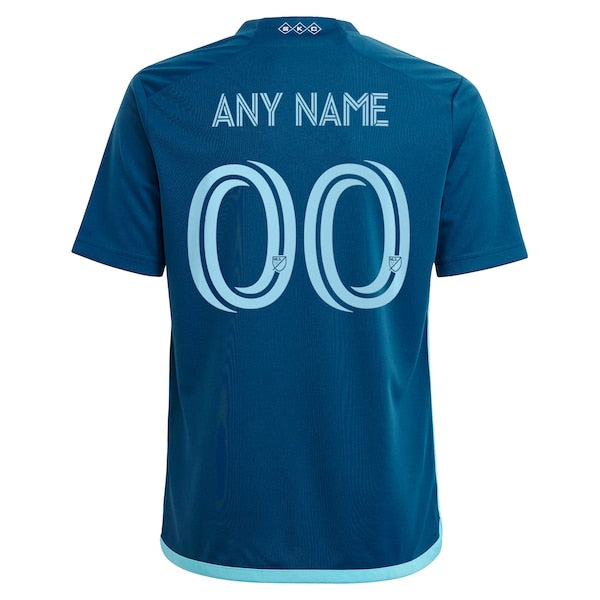Sporting Kansas City adidas Youth 2024 Diamonds Our Forever Replica Custom Jersey – Navy