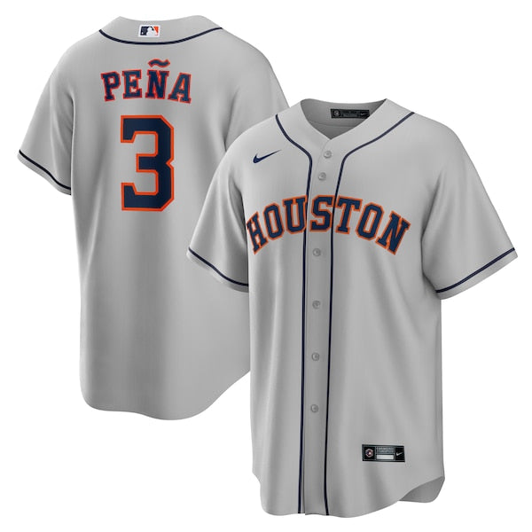 Jeremy Peña Houston Astros Nike  Replica Player Jersey - Gray/White