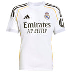 Los Merengues adidas Youth 2025/26 Home Replica Jersey - White/Blue
