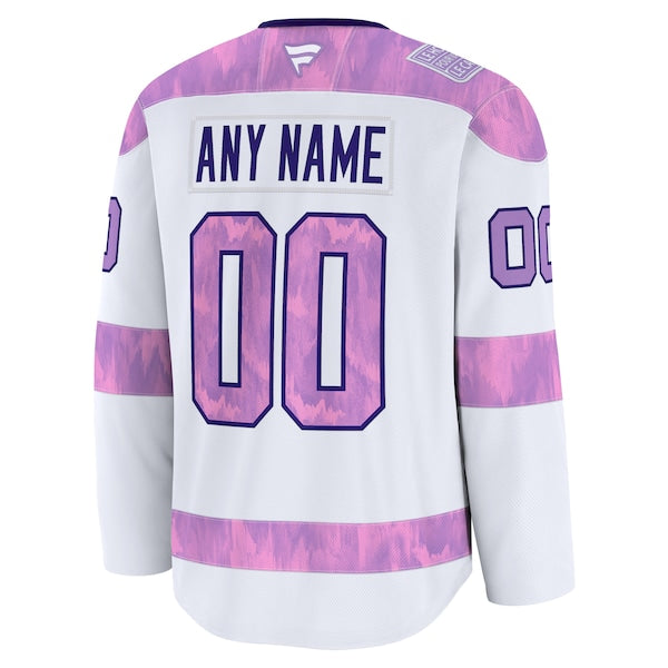 Montreal Canadiens  2024 Hockey Fights Cancer Custom Practice Jersey - White