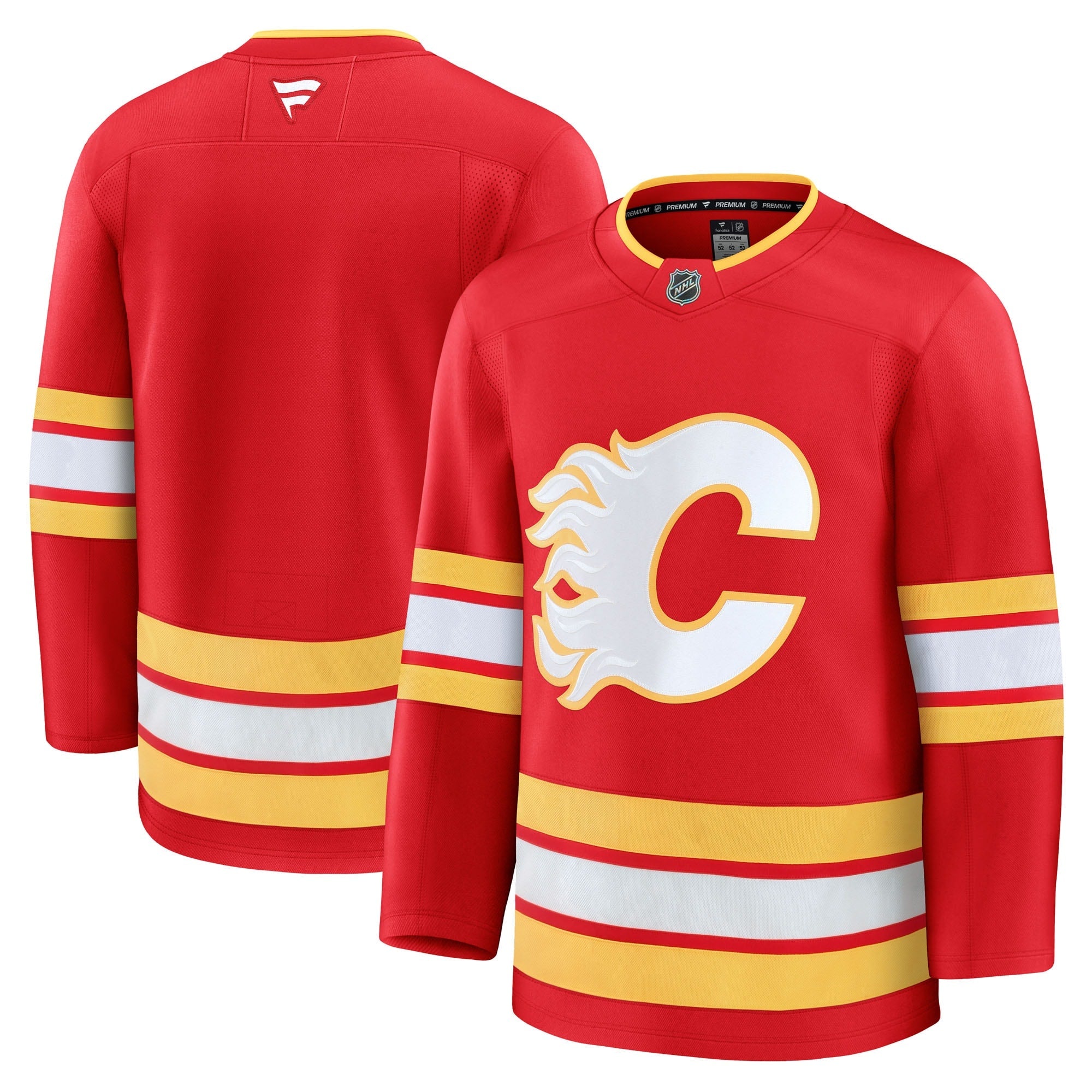 Calgary Flames  Away Premium Jersey - White/Black/Red