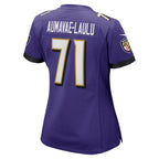 Malaesala Aumavae-Laulu Baltimore Ravens Nike Women's  Game Jersey -  Purple