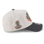 Los Angeles Dodgers New Era 2025 World Series Champions Locker Room A-Frame 9FORTY Adjustable Hat - Cream/Charcoal