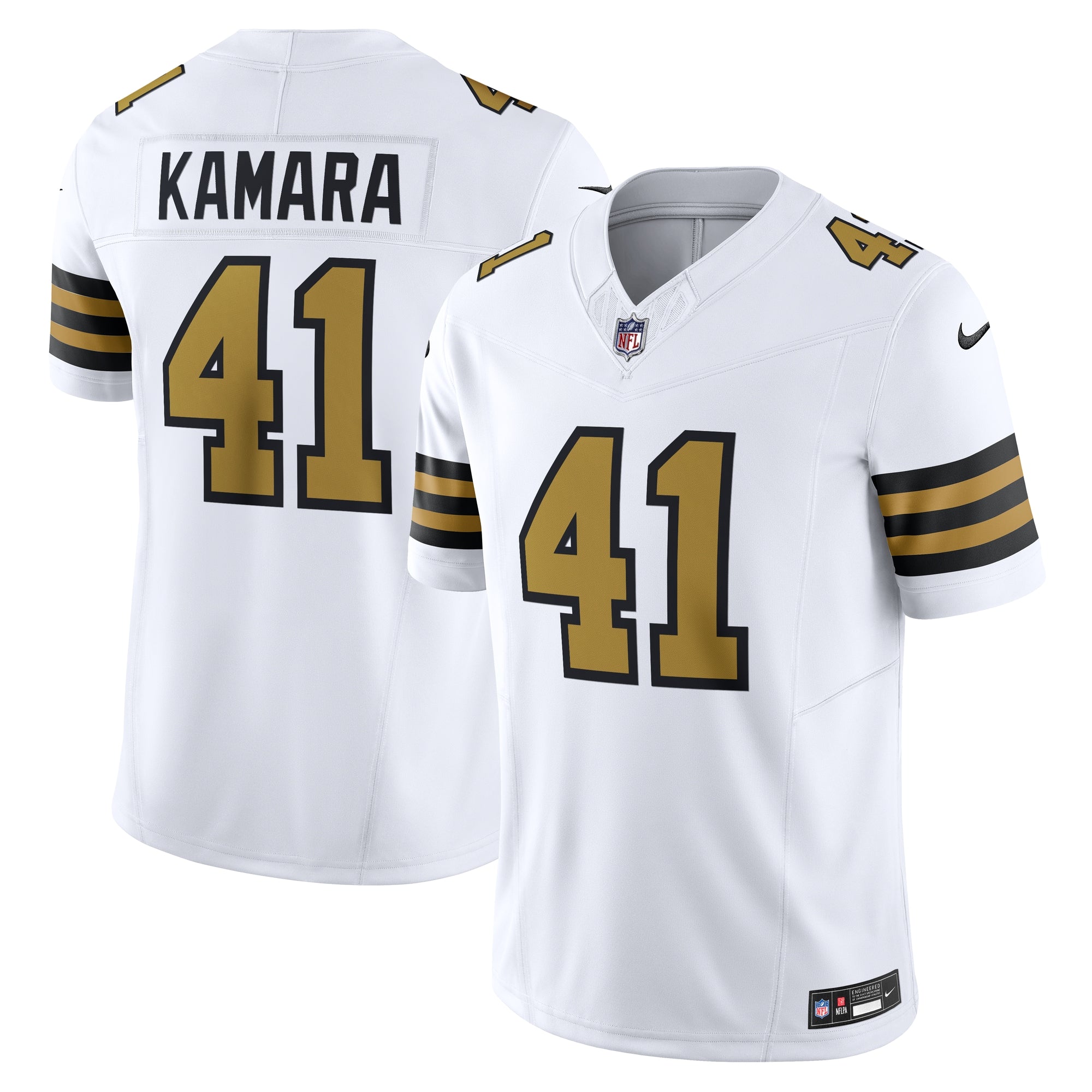 Alvin Kamara New Orleans Saints Nike Gameday Golds Alternate Vapor F.U.S.E. Limited Jersey - Gold/Black/White