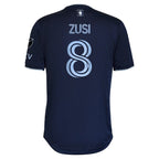 Graham Zusi Sporting Kansas City adidas 2024 State Line 3.0 Authentic Player Jersey - Blue