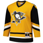 Mario Lemieux Pittsburgh Penguins 1984-85 Power Play Jersey - Gold/Black