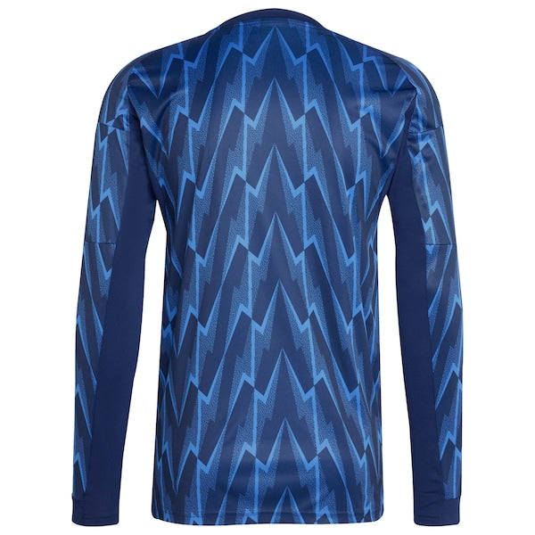 Arsenal adidas 2025/26 Away Replica Long Sleeve Jersey - Blue/Red