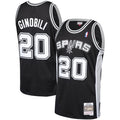 Manu Ginobili San Antonio Spurs 2002-03 Hardwood Classics Player Swingman Jersey - Black