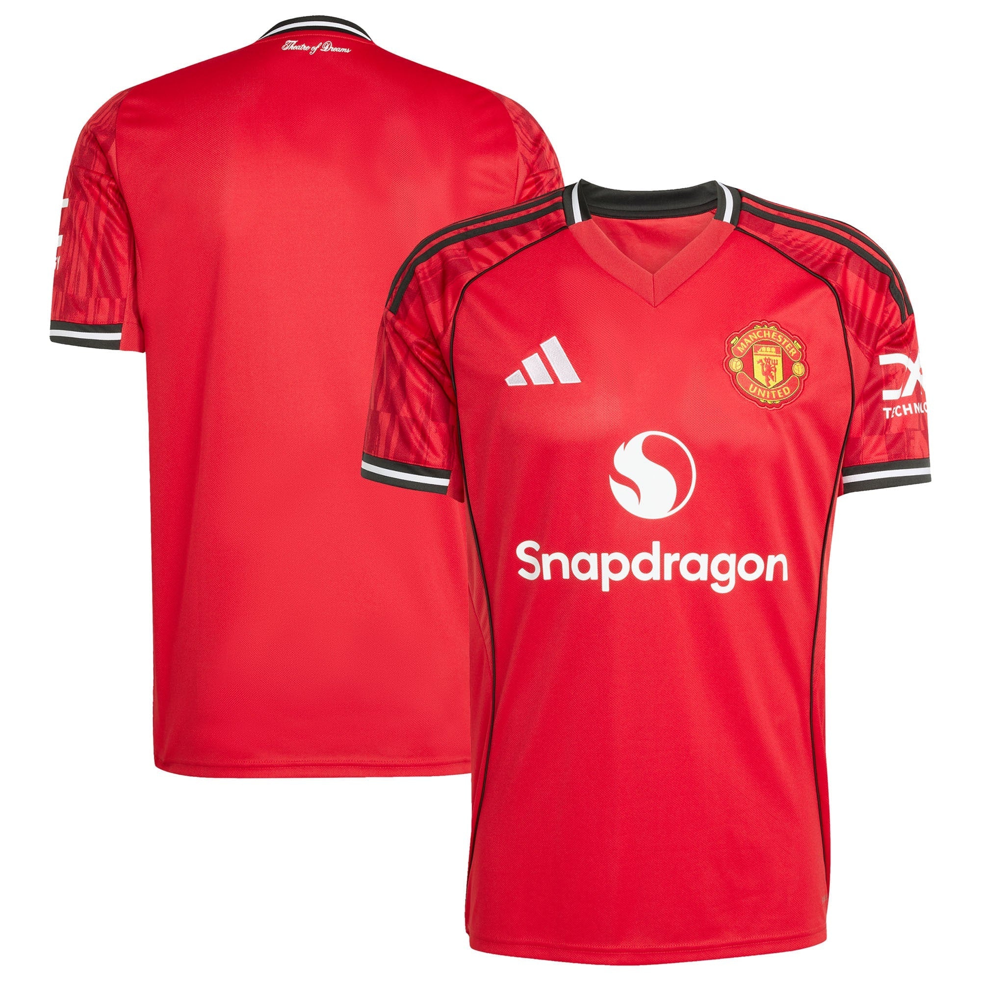 Manchester United adidas 2025/26 Away Replica Jersey - White/Red