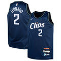 Kawhi Leonard LA Clippers Nike Youth  Swingman Replica Jersey - City Edition - Navy