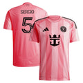 Sergio Busquets Inter Miami CF adidas 2025 Euforia Replica Player Jersey - Light Pink