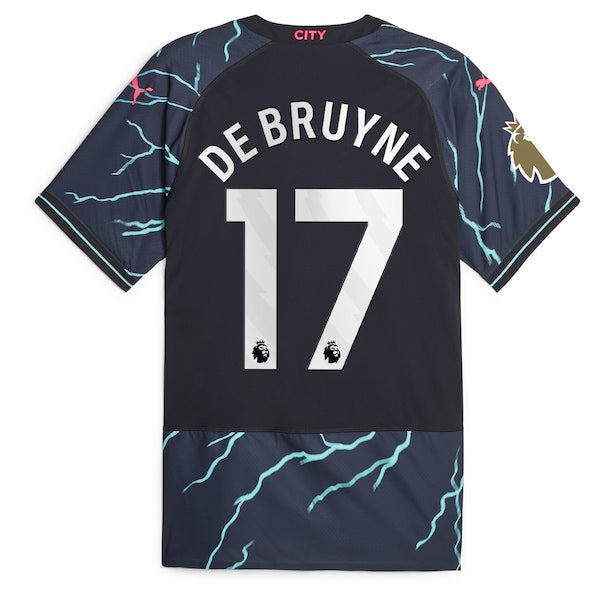 Kevin De Bruyne Manchester City Puma 2023/24 Third Authentic Player Jersey - Navy