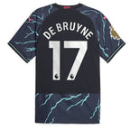 Kevin De Bruyne Manchester City Puma 2023/24 Third Authentic Player Jersey - Navy