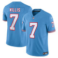 Malik Willis Tennessee Titans Nike Oilers Throwback Vapor F.U.S.E. Limited Jersey - Light Blue