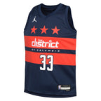 Kyle Kuzma Washington Wizards Jordan Brand Youth Swingman Jersey - Statement Edition - Navy